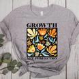 Growth Not Perfection Abstract Florals SPED Teacher Women's Heather T-Shirt Athletic Heather Growth Not Perfection Abstract Florals SPED Teacher Women's Heather T-Shirt Athletic Heather