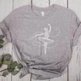 Halloween Ballet Mummy Ballerina Spooky Dance Teacher Women Women's Heather T-Shirt Athletic Heather