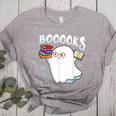 Halloween Books Librarian English Teacher Reader Reading Women's Heather T-Shirt Athletic Heather Halloween Books Librarian English Teacher Reader Reading Women's Heather T-Shirt Athletic Heather