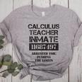 Halloween Calculus Teacher Prisoner Costume Women's Heather T-Shirt Athletic Heather Halloween Calculus Teacher Prisoner Costume Women's Heather T-Shirt Athletic Heather