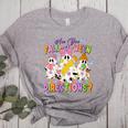 Halloween Floral Ghost Teacher Are You Falloween Directions Women's Heather T-Shirt Athletic Heather