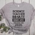 Halloween Science Teacher Prisoner Costume Women's Heather T-Shirt Athletic Heather Halloween Science Teacher Prisoner Costume Women's Heather T-Shirt Athletic Heather