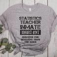Halloween Statistics Teacher Prisoner Costume Women's Heather T-Shirt Athletic Heather Halloween Statistics Teacher Prisoner Costume Women's Heather T-Shirt Athletic Heather