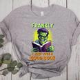 Halloween Teacher Librarian Frankenstein Reading Books Women's Heather T-Shirt Athletic Heather Halloween Teacher Librarian Frankenstein Reading Books Women's Heather T-Shirt Athletic Heather