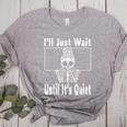 Halloween Teacher Math I'Ll Just Wait Until It's Quiet Women's Heather T-Shirt Athletic Heather Halloween Teacher Math I'Ll Just Wait Until It's Quiet Women's Heather T-Shirt Athletic Heather