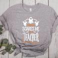 Halloween Teacher Nothing Scares Me Women Men Teachers Women's Heather T-Shirt Athletic Heather