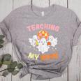 Halloween Teacher Teaching My Boos Costume Teacher Men Women Women's Heather T-Shirt Athletic Heather
