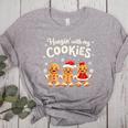 Hangin With My Cookies Gingerbread Christmas Teacher Women's Heather T-Shirt Athletic Heather Hangin With My Cookies Gingerbread Christmas Teacher Women's Heather T-Shirt Athletic Heather