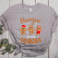 Hangin With My Cookies Gingerbread Women Christmas Teacher Women's Heather T-Shirt Athletic Heather Hangin With My Cookies Gingerbread Women Christmas Teacher Women's Heather T-Shirt Athletic Heather
