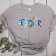 Hanukkah Leopard Plaid Teacher Chanukah Jewish Women Men Women's Heather T-Shirt Athletic Heather