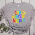 Happy 100th Day Of School 100 Days Brighter Girls Teacher Women's Heather T-Shirt Athletic Heather