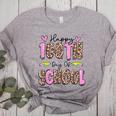 Happy 100th Day Of School Leopard Print Teacher Student Kids Women's Heather T-Shirt Athletic Heather Happy 100th Day Of School Leopard Print Teacher Student Kids Women's Heather T-Shirt Athletic Heather