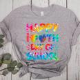 Happy 100th Day Of School Teacher Student 100 Days Tie Dye Men Women Kids Women's Heather T-Shirt Athletic Heather Happy 100th Day Of School Teacher Student 100 Days Tie Dye Men Women Kids Women's Heather T-Shirt Athletic Heather