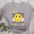 Happy Dot Day Hippie Flowers Smile Face Groovy Teacher Kids Women's Heather T-Shirt Athletic Heather Happy Dot Day Hippie Flowers Smile Face Groovy Teacher Kids Women's Heather T-Shirt Athletic Heather
