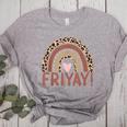 Happy Fri-Yay Friday Lovers Fun Teacher Leopard Rainbow Men Women Girls Kids Women's Heather T-Shirt Athletic Heather Happy Fri-Yay Friday Lovers Fun Teacher Leopard Rainbow Men Women Girls Kids Women's Heather T-Shirt Athletic Heather