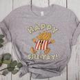 Happy Fri Yay Retro French Fries Friday Lovers Fun Teacher Women's Heather T-Shirt Athletic Heather