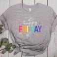 Happy Fri Yay Teacher Friday For Men Women Women's Heather T-Shirt Athletic Heather