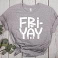 Happy Friyay Teacher Shirt Cute Teacher Fashion Fri-Yay Women's Heather T-Shirt Athletic Heather