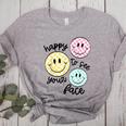 Happy To See Your Face Smile Face Teacher Back To School Women's Heather T-Shirt Athletic Heather Happy To See Your Face Smile Face Teacher Back To School Women's Heather T-Shirt Athletic Heather