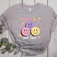 Happy To See Your Face Smile Face Teacher Back To School Women's Heather T-Shirt Athletic Heather Happy To See Your Face Smile Face Teacher Back To School Women's Heather T-Shirt Athletic Heather