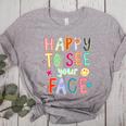 Happy To See Your Face Teacher Retro Back To School Women's Heather T-Shirt Athletic Heather Happy To See Your Face Teacher Retro Back To School Women's Heather T-Shirt Athletic Heather