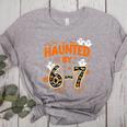 Haunted By 6-7 Halloween Math Teacher Joke Women's Heather T-Shirt Athletic Heather Haunted By 6-7 Halloween Math Teacher Joke Women's Heather T-Shirt Athletic Heather