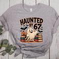 Haunted By 67 Teacher Ghost Pumpkin Halloween Costum Women's Heather T-Shirt Athletic Heather Haunted By 67 Teacher Ghost Pumpkin Halloween Costum Women's Heather T-Shirt Athletic Heather