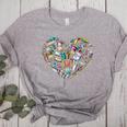 Heart Shape Art Teacher And Painting Sketching Artist Women's Heather T-Shirt Athletic Heather Heart Shape Art Teacher And Painting Sketching Artist Women's Heather T-Shirt Athletic Heather