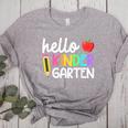 Hello Kindergarten Team Kinder Back To School Teacher Kids Women's Heather T-Shirt Athletic Heather