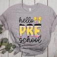 Hello Pre-K Preschool Back To School First Day Teacher Kids Women's Heather T-Shirt Athletic Heather Hello Pre-K Preschool Back To School First Day Teacher Kids Women's Heather T-Shirt Athletic Heather