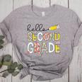 Hello Second Grade Team 2nd Grade Back To School Teacher Kid Women's Heather T-Shirt Athletic Heather