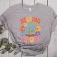Helping Little Minds Grow Teacher First Day Back To School Women's Heather T-Shirt Athletic Heather Helping Little Minds Grow Teacher First Day Back To School Women's Heather T-Shirt Athletic Heather