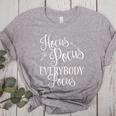 Hocus Pocus Everybody Focus Teacher Halloween Shirt Women's Heather T-Shirt Athletic Heather