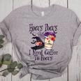 Hocus Pocus I Need Coffee To Focus Halloween Teacher Women's Heather T-Shirt Athletic Heather