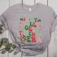 In My Holly Xmas Jolly Teacher Era Teacher Vibes Christmas For Men Women Kids Women's Heather T-Shirt Athletic Heather