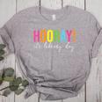 Hooray It's Library Day Teacher Reader Books Back To School Women's Heather T-Shirt Athletic Heather Hooray It's Library Day Teacher Reader Books Back To School Women's Heather T-Shirt Athletic Heather