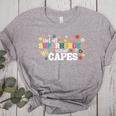 Hot All Superheroes Wear Capes Cute Teacher End Of School Women's Heather T-Shirt Athletic Heather