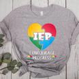 IEP I Encourage Progress Special Education School Teacher Women's Heather T-Shirt Athletic Heather IEP I Encourage Progress Special Education School Teacher Women's Heather T-Shirt Athletic Heather