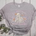 I'Ll Just Wait Until It's Quiet Skeleton Teacher Women's Heather T-Shirt Athletic Heather