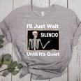 I'Ll Just Wait Until It's Quiet Spanish Teacher Halloween Men Women Kids Women's Heather T-Shirt Athletic Heather I'Ll Just Wait Until It's Quiet Spanish Teacher Halloween Men Women Kids Women's Heather T-Shirt Athletic Heather