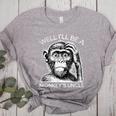 Well I'Ll Be a Monkey's Uncle Teacher And Student Women's Heather T-Shirt Athletic Heather Well I'Ll Be a Monkey's Uncle Teacher And Student Women's Heather T-Shirt Athletic Heather
