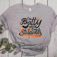 I'm Batty About My Students Watercolor Bat Teacher Halloween Women's Heather T-Shirt Athletic Heather I'm Batty About My Students Watercolor Bat Teacher Halloween Women's Heather T-Shirt Athletic Heather