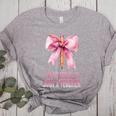 I'm Literally Just a Teacher Pencil Coquette Bow School Women's Heather T-Shirt Athletic Heather I'm Literally Just a Teacher Pencil Coquette Bow School Women's Heather T-Shirt Athletic Heather