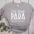 I'm That Para They Told You Abou Paraprofessional Teacher Women's Heather T-Shirt Athletic Heather I'm That Para They Told You Abou Paraprofessional Teacher Women's Heather T-Shirt Athletic Heather