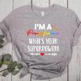 I'm A Paraprofessional What's Your Superpower Para Teacher Women's Heather T-Shirt Athletic Heather