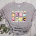 Inclusion Is My Jam And I'm Here To Spread It Sped Teacher Women's Heather T-Shirt Athletic Heather Inclusion Is My Jam And I'm Here To Spread It Sped Teacher Women's Heather T-Shirt Athletic Heather