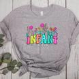 Infant Teacher Floral First Day Back To School Teaching Women's Heather T-Shirt Athletic Heather
