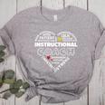 Instructional Coach Heart Teachers Appreciation Women's Heather T-Shirt Athletic Heather Instructional Coach Heart Teachers Appreciation Women's Heather T-Shirt Athletic Heather