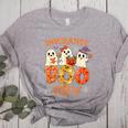 Insurance Boo Crew Halloween Spooky Costume Teacher Women's Heather T-Shirt Athletic Heather Insurance Boo Crew Halloween Spooky Costume Teacher Women's Heather T-Shirt Athletic Heather