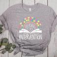 Intervention Teacher Reading Intervention Women's Heather T-Shirt Athletic Heather Intervention Teacher Reading Intervention Women's Heather T-Shirt Athletic Heather